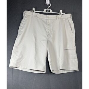 Pebble Beach Performance Golf Shorts Mens 38 Beige Stretch Comfort Casual Pocket